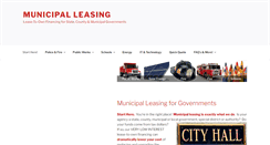 Desktop Screenshot of municipal-leasing.com