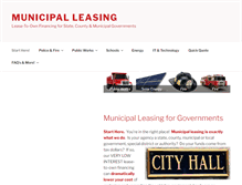 Tablet Screenshot of municipal-leasing.com